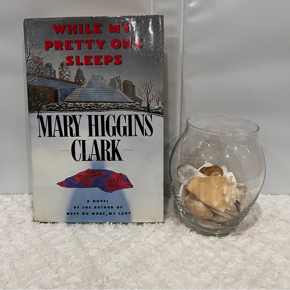 While My Pretty One Sleeps by Mary Higgins Clark Thriller Novel HCDJ